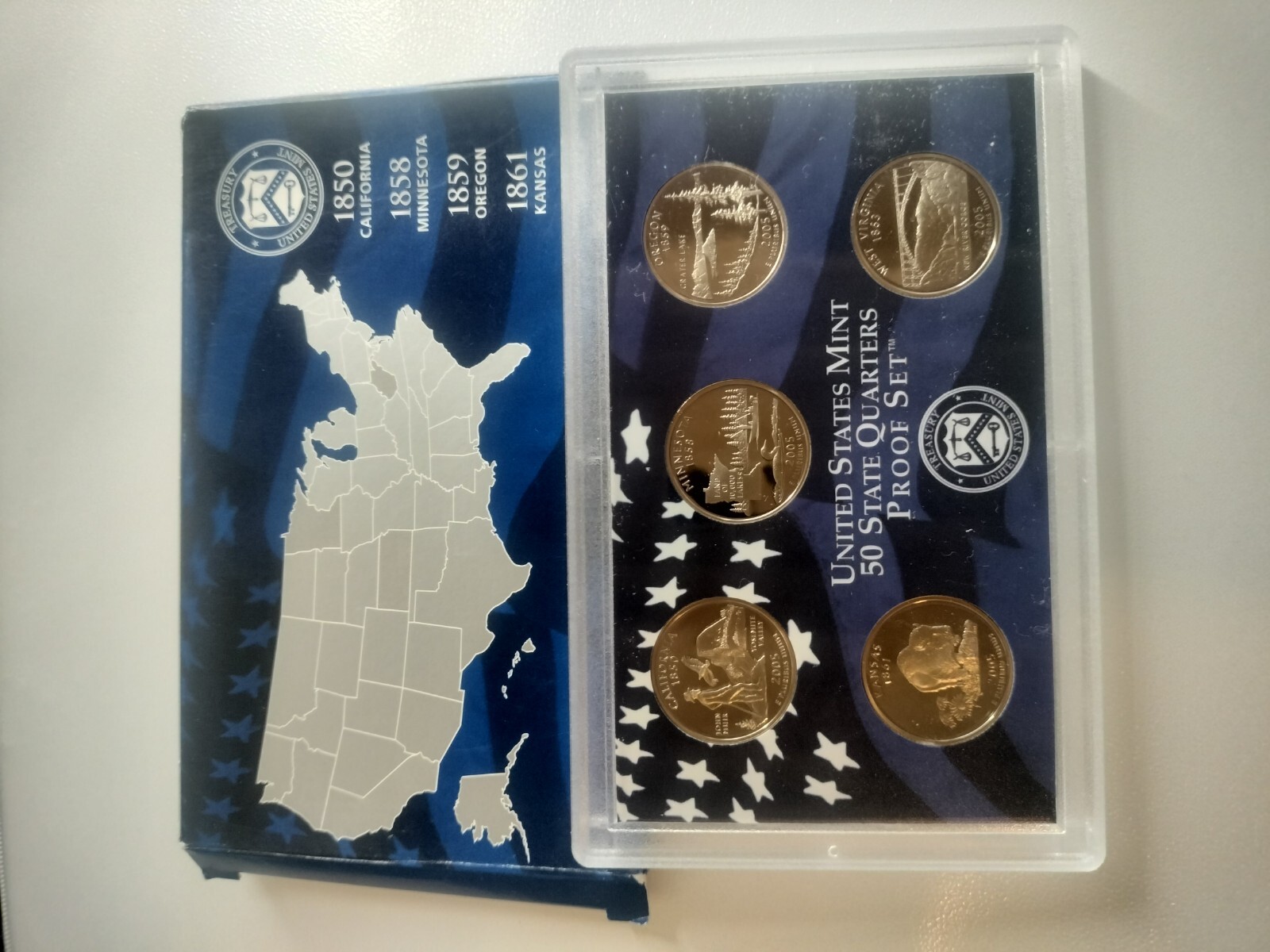 2005 United States Mint Proof Set UNC In OGP With COA