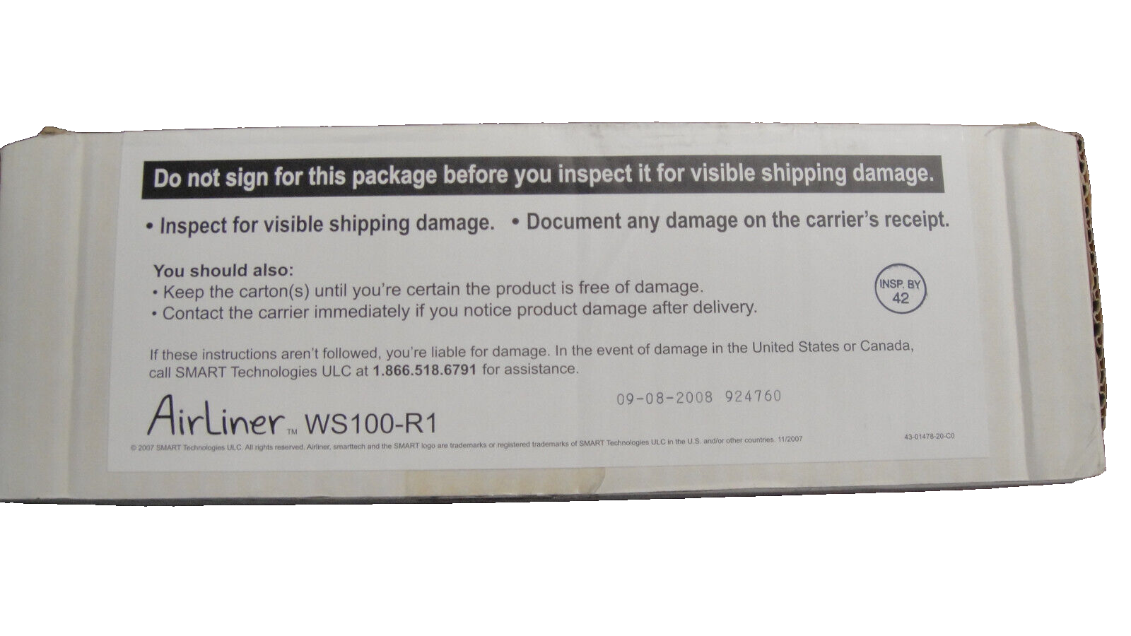Smart Technologies AirLiner WS100-R1 Bluetooth Wireless Brand New