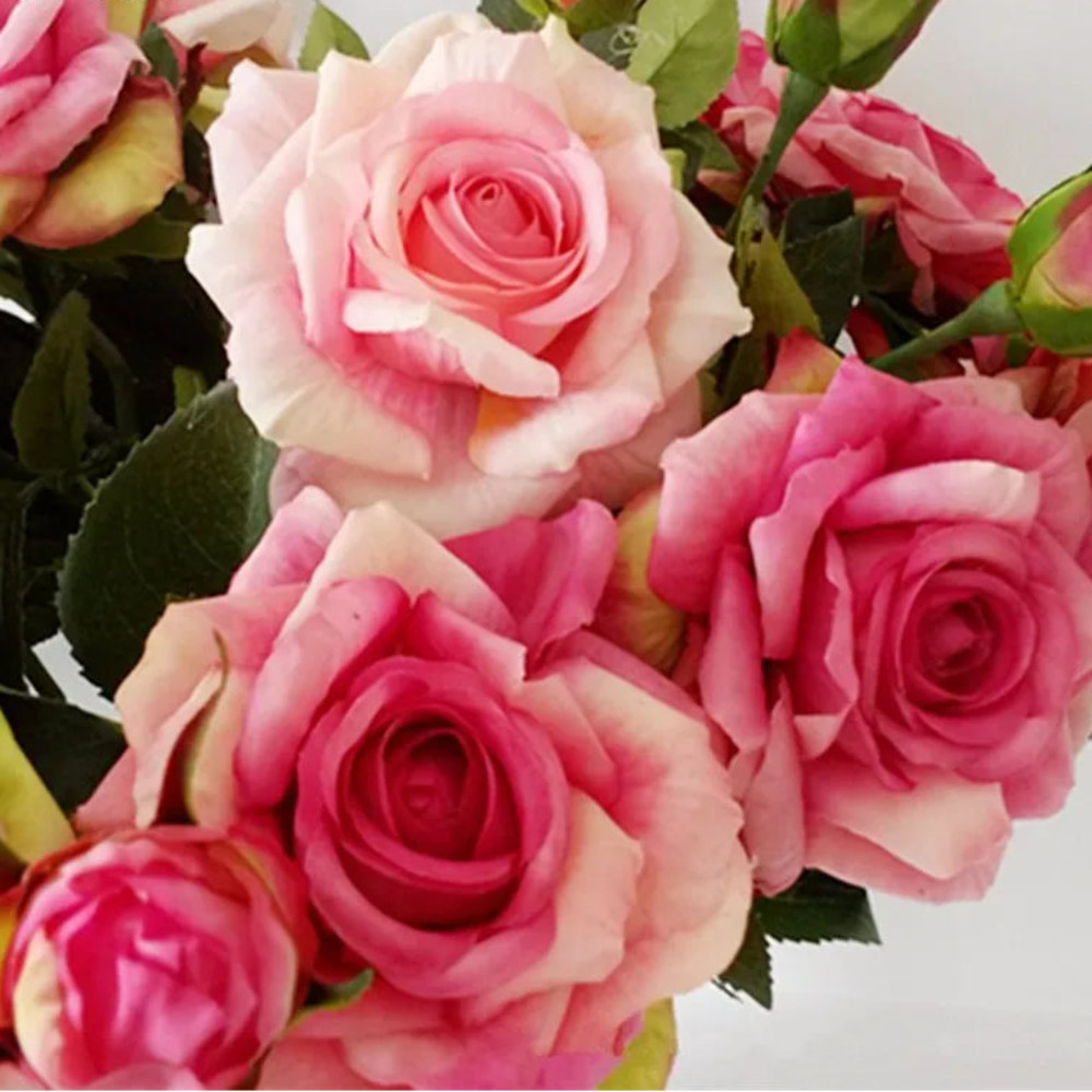 Real Touch Artificial Rose Bouquet – Premium Latex Roses