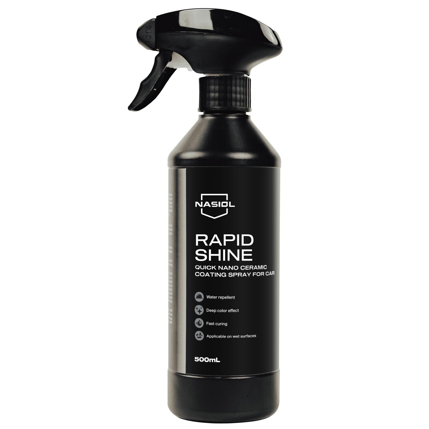 Nasiol Rapidshine Quick Nano Ceramic Coating Spray for Car-500 ml-Quick Coat 1Ye