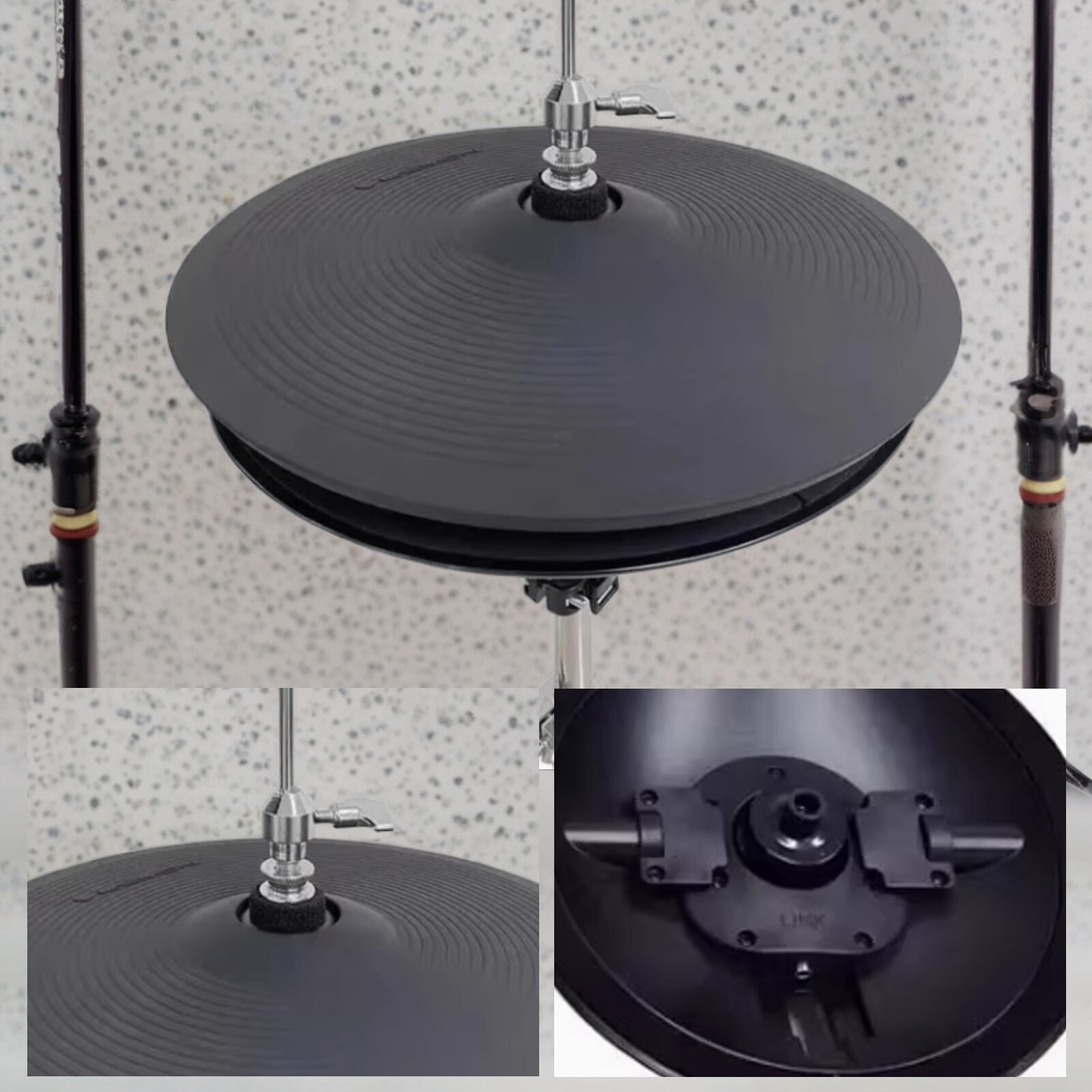 Lemon Drum Cymbal 12" Double Piece Electronic Drum Hihat with Controller