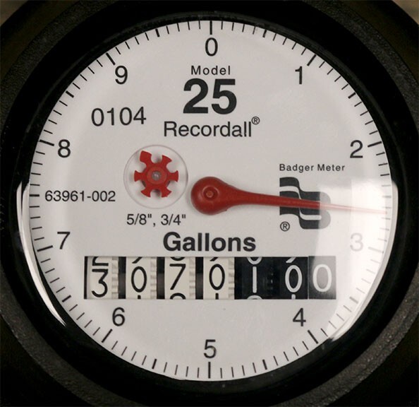 Badger Meter Model 2510 RTR Recordall Transmitter Register Flowmeter