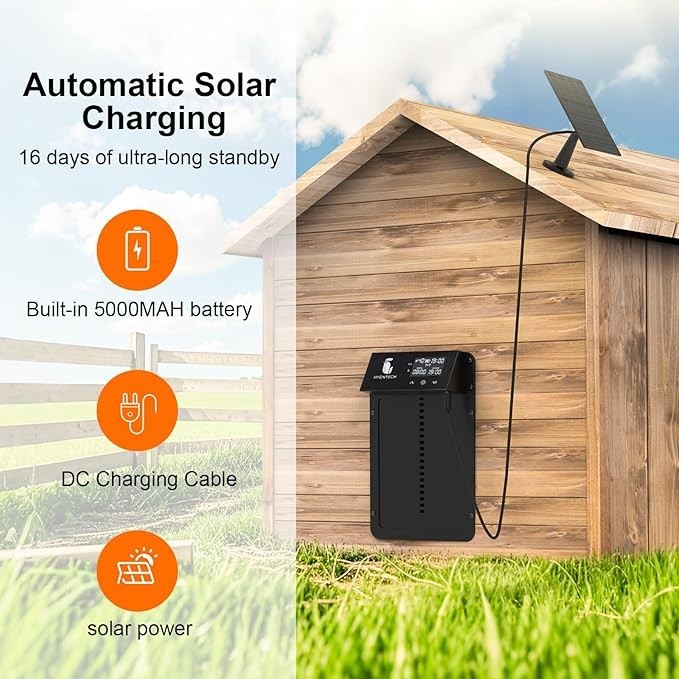 Automatic Chicken Coop Door Solar: Automatic Chicken Door - Solar