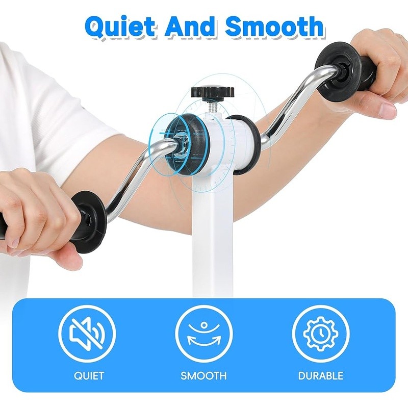 Adjustable Arm Exercise Bike Portable Rehab Equipment Elderly Physical Therapy