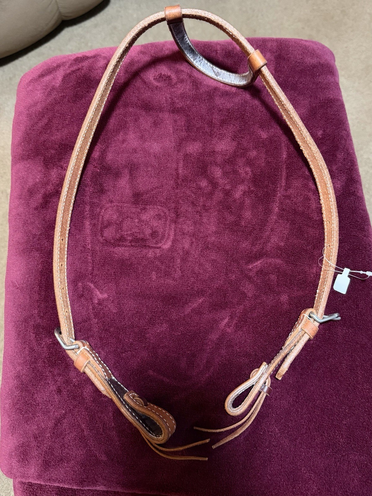 Leather Bridal Brown Western Headstall
