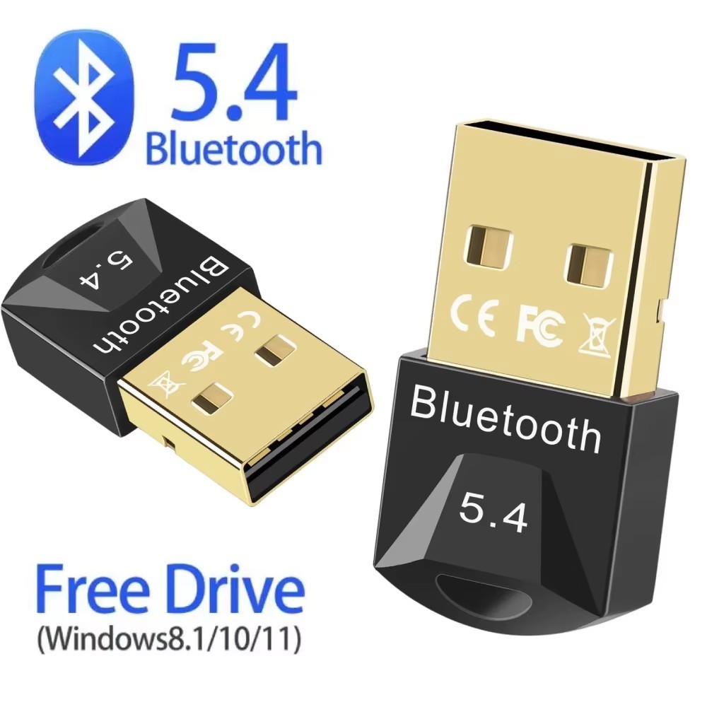 USB Bluetooth 5.4 Adapter for PC Laptop Wireless Dongle Receiver Transmitter Mou
