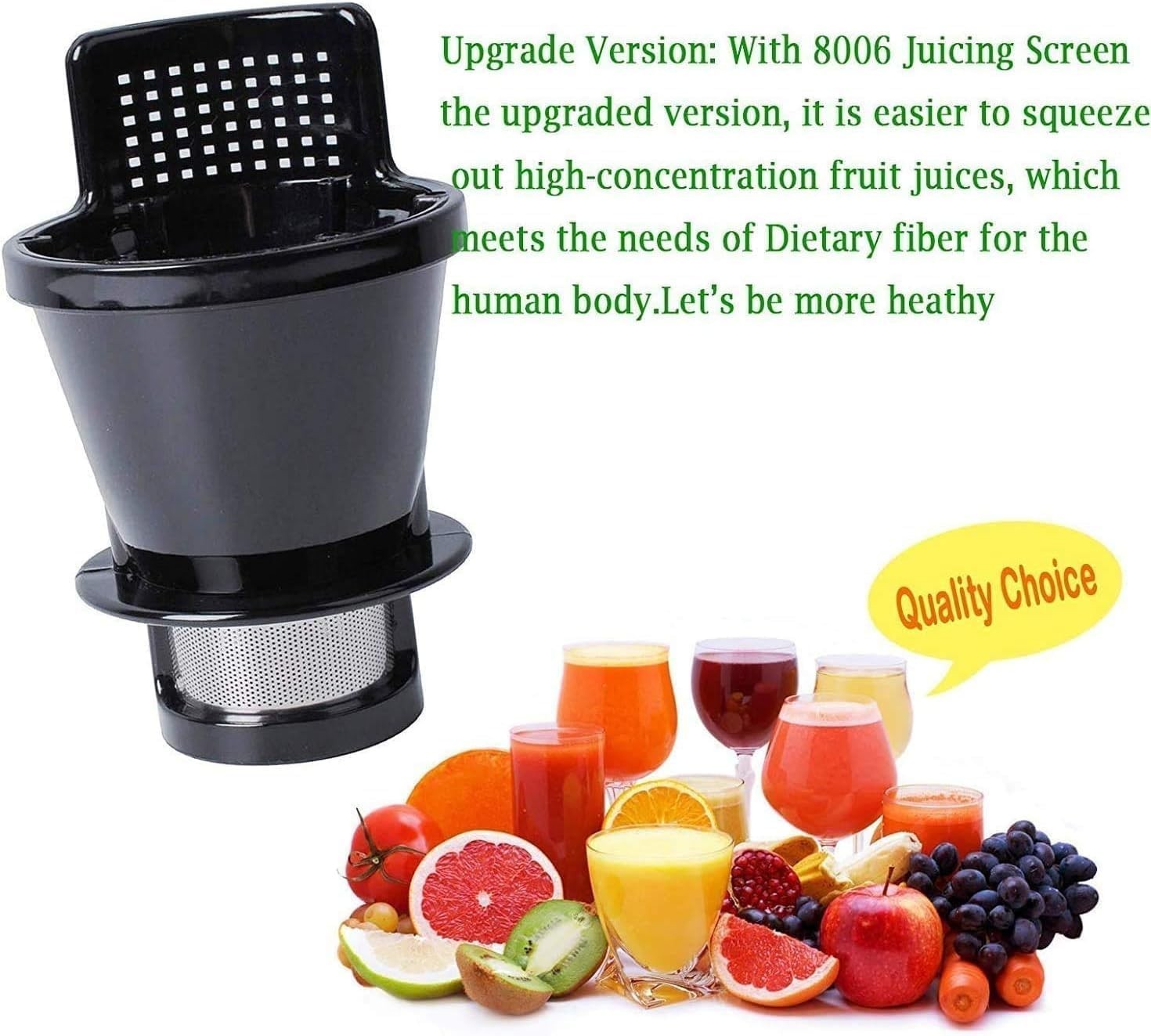 UPGRADED 8006 Juicing Screen Replacement Parts Compatible with Omegae Models ...