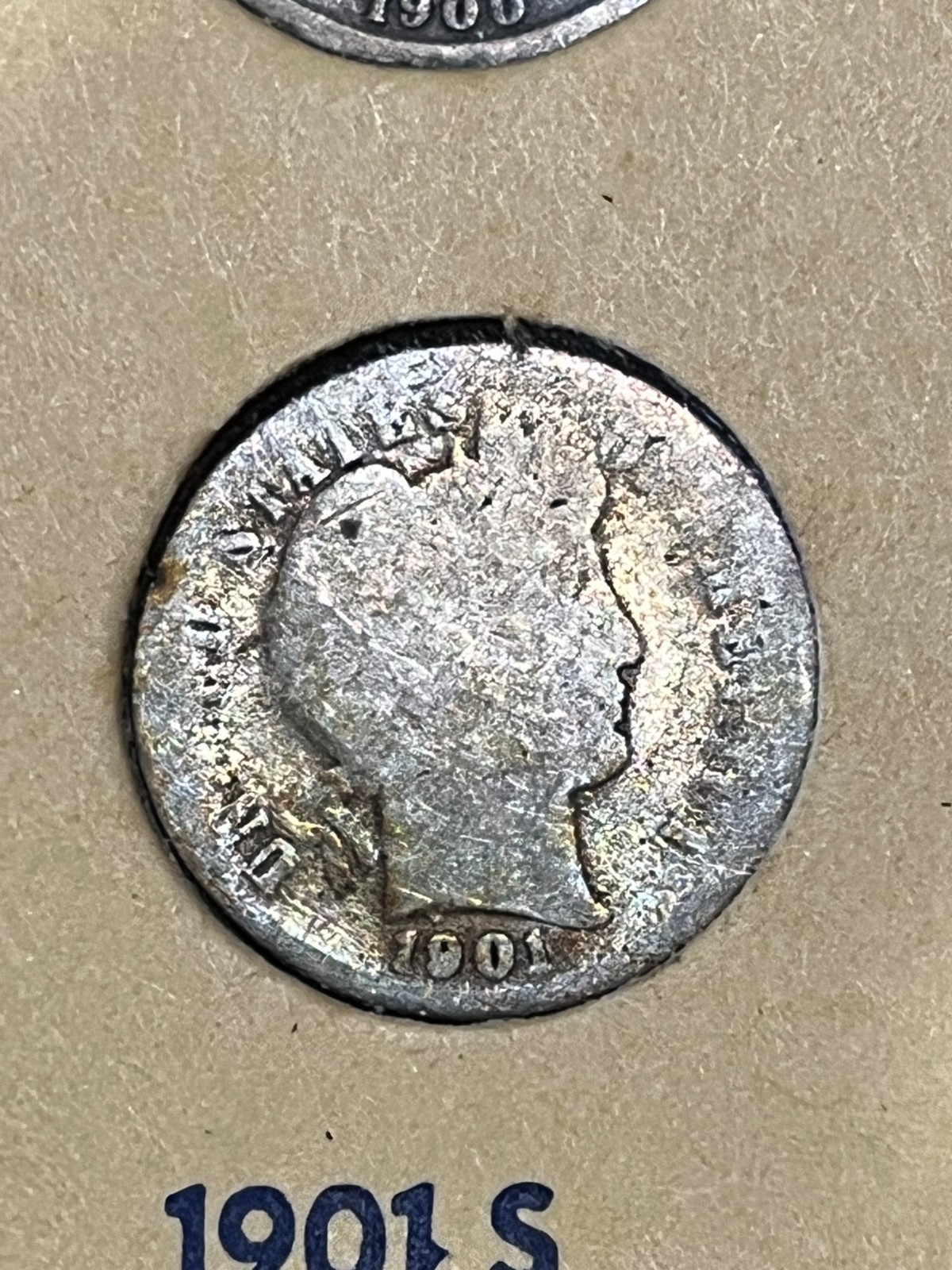 1901-S Barber Dime