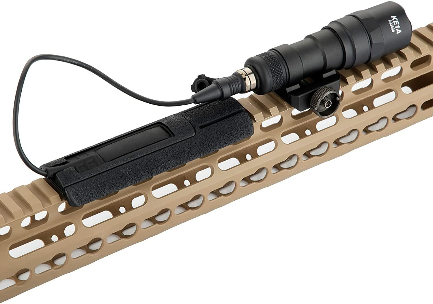 Tactical Flashlight Tape Switch Plate Mount Kit Pressure Mount for PEQ Picatinny