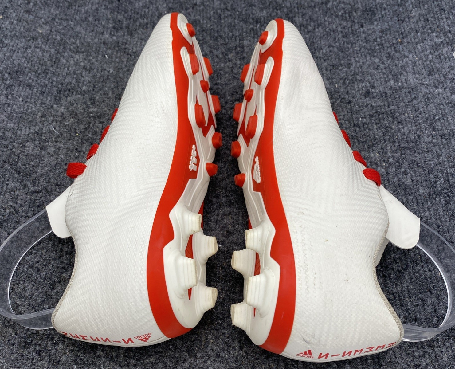 Adidas Nemeziz 18.4 FG Soccer Cleats Men's Size 5 White Orange CM8510