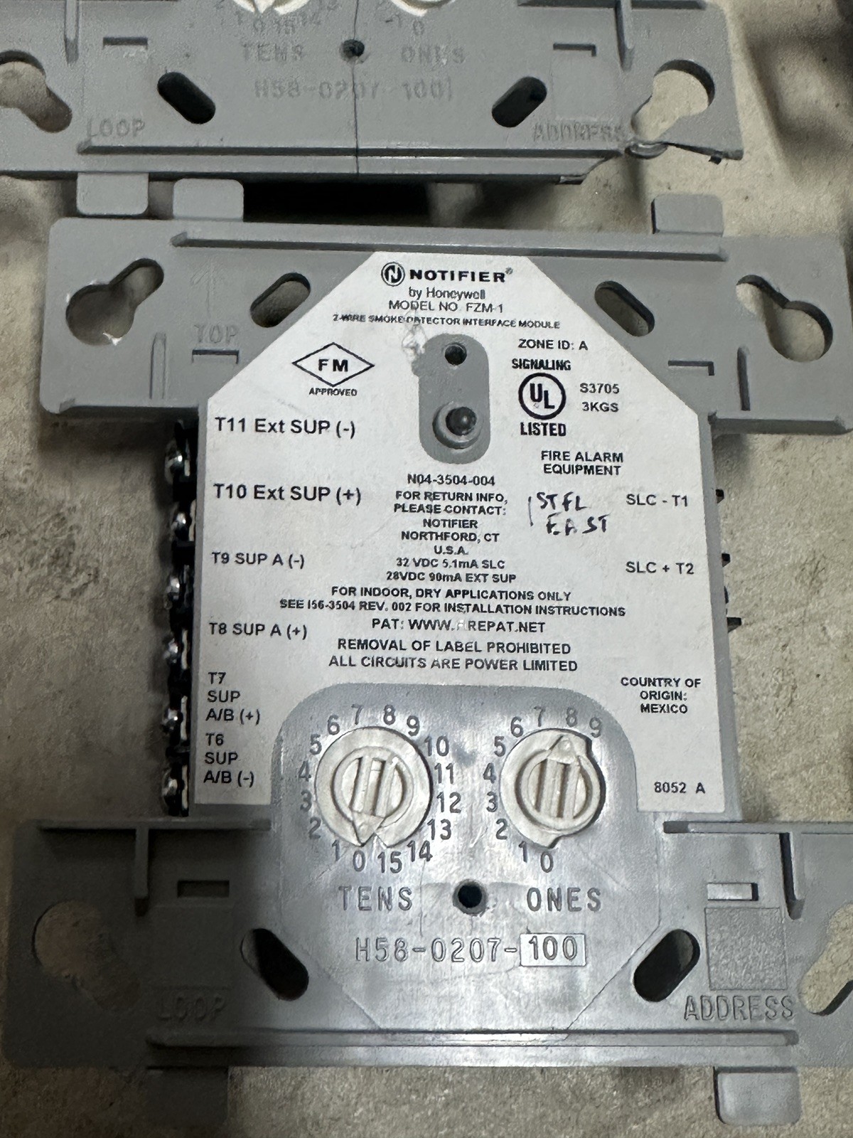 Notifier FZM-1 Intelligent Interface Module Used