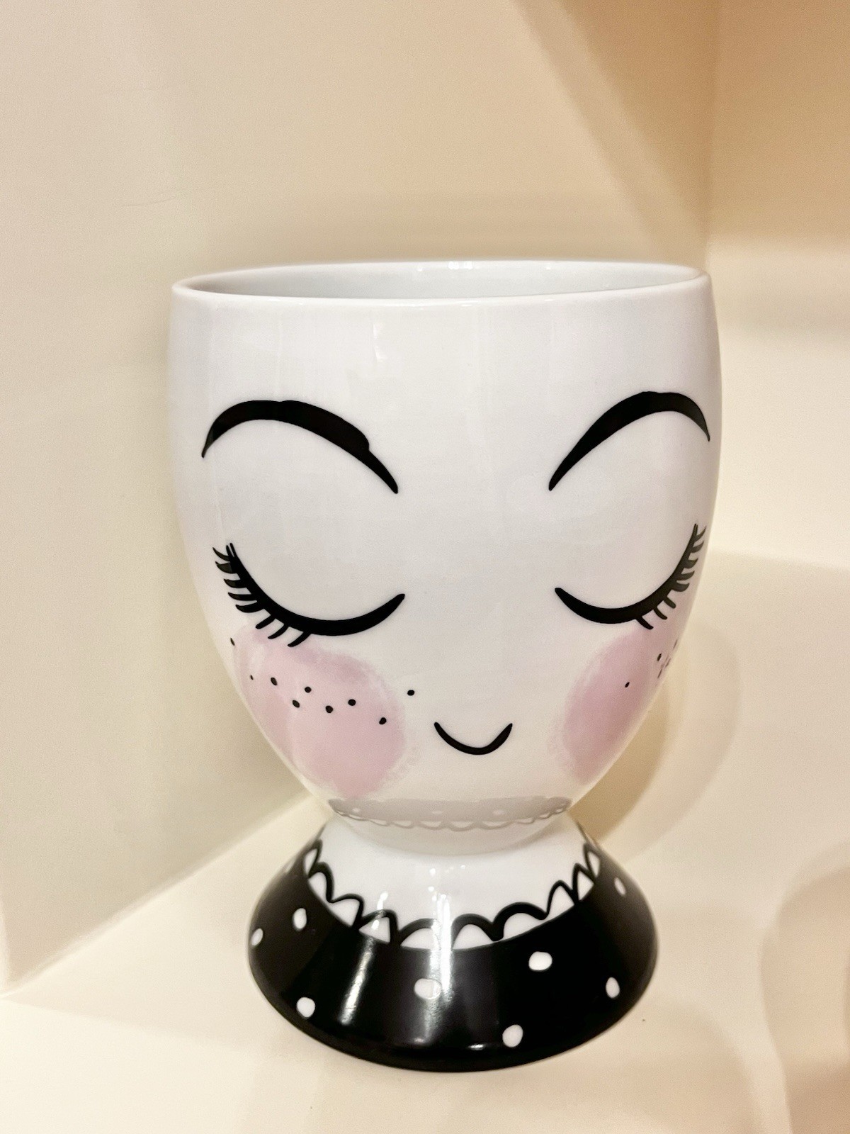 Target Threshold Porcelain Face Planter Pencil Cup NWT