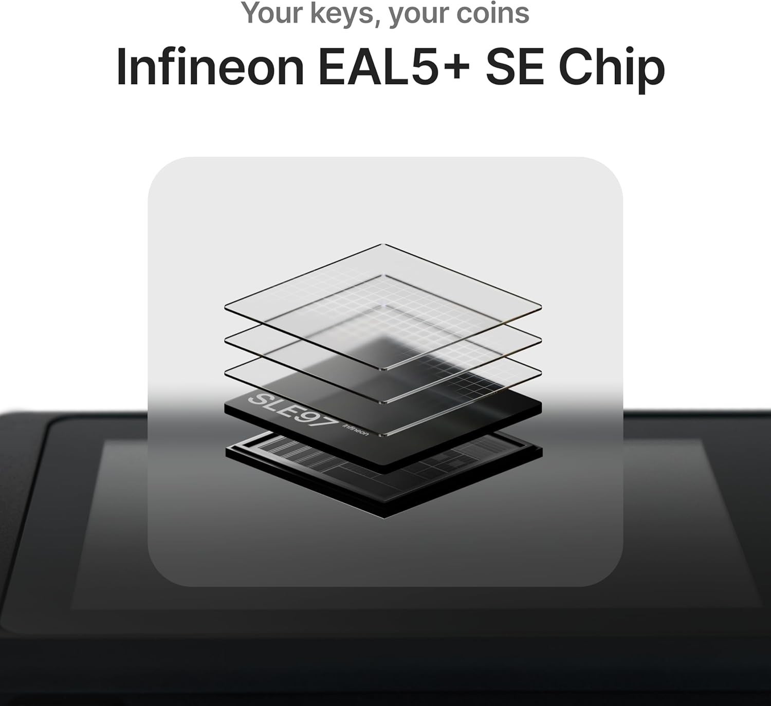 Intuitive Touchscreen Wallet - Bluetooth Crypto-