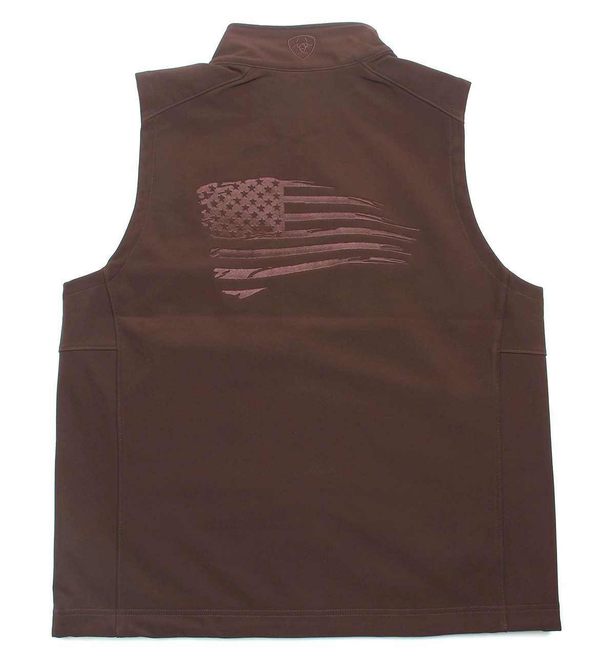 Ariat Mens Logo 2.0 Patriot Softshell Vest Coffee Bean