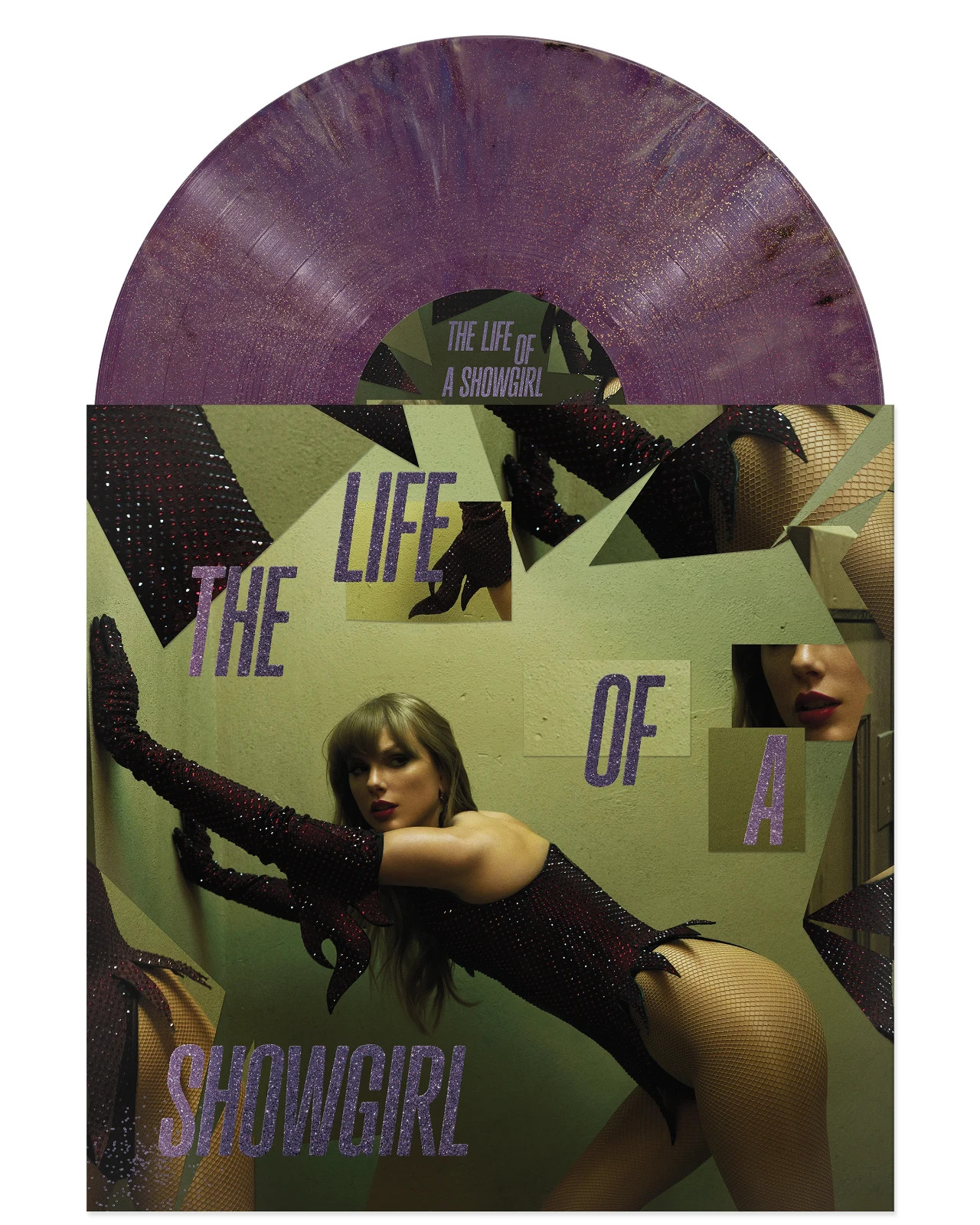 IN HAND- The Life of a Showgirl:  Shiny Bug Edition Violet Shimmer Marbled Vinyl