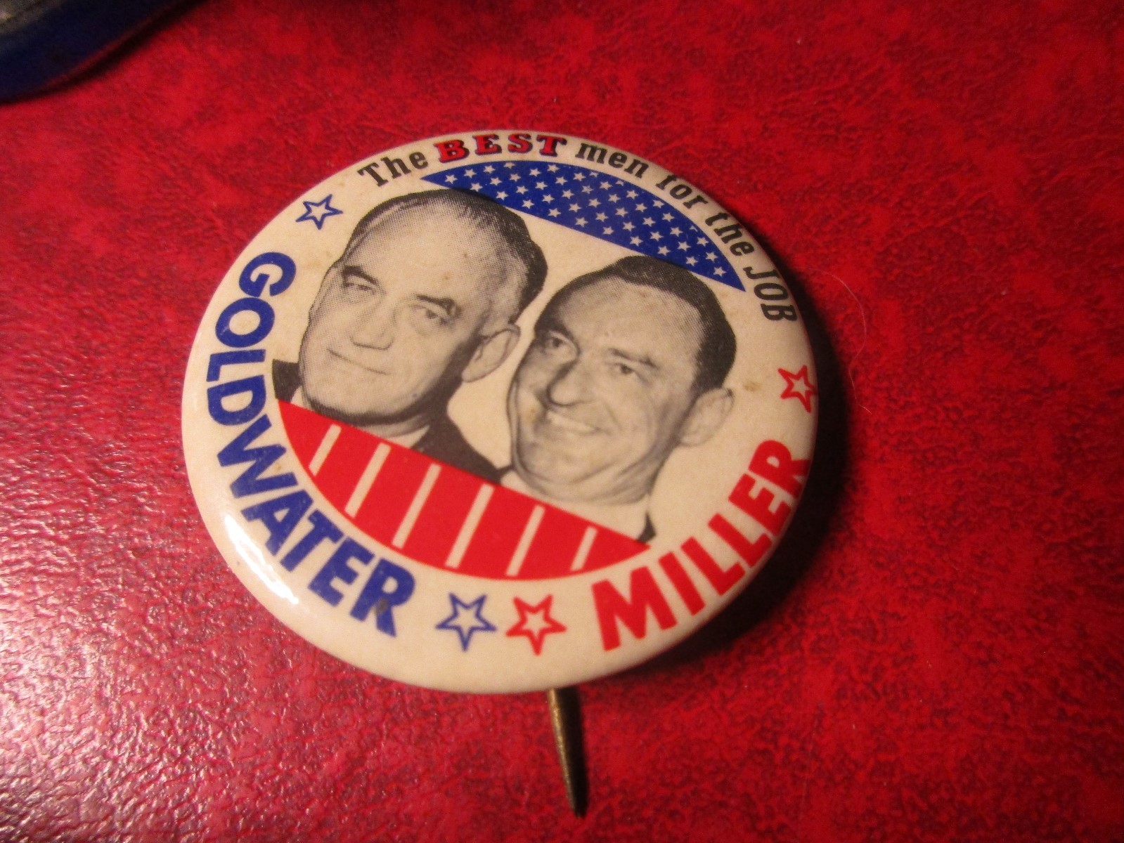 Presidential Pin - 1964 Goldwater**Miller - The Best Men For the Job