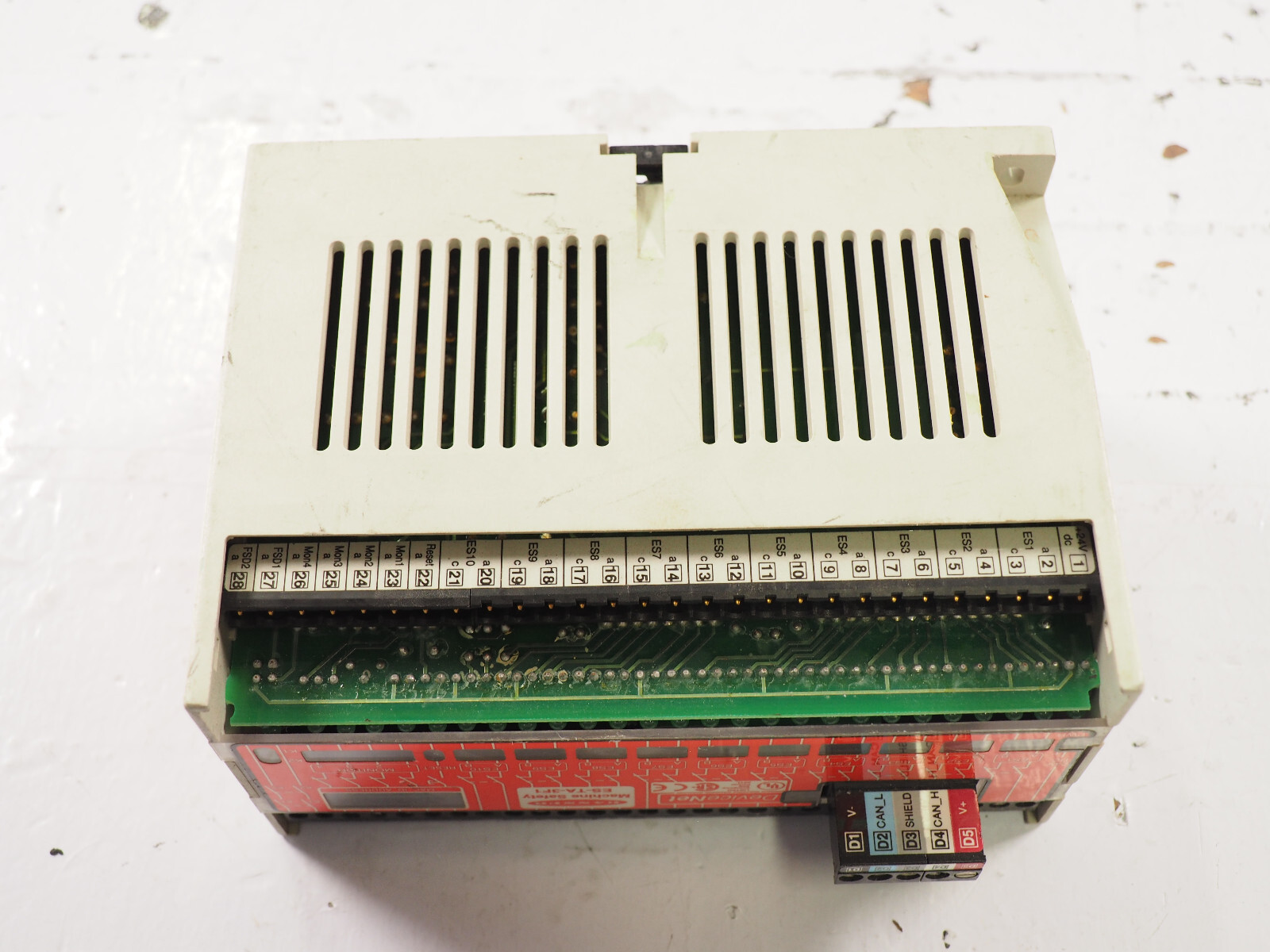 BANNER ES-TA-3F1 DeviceNet MACHINE SAFETY RELAY SWITCH MODULE