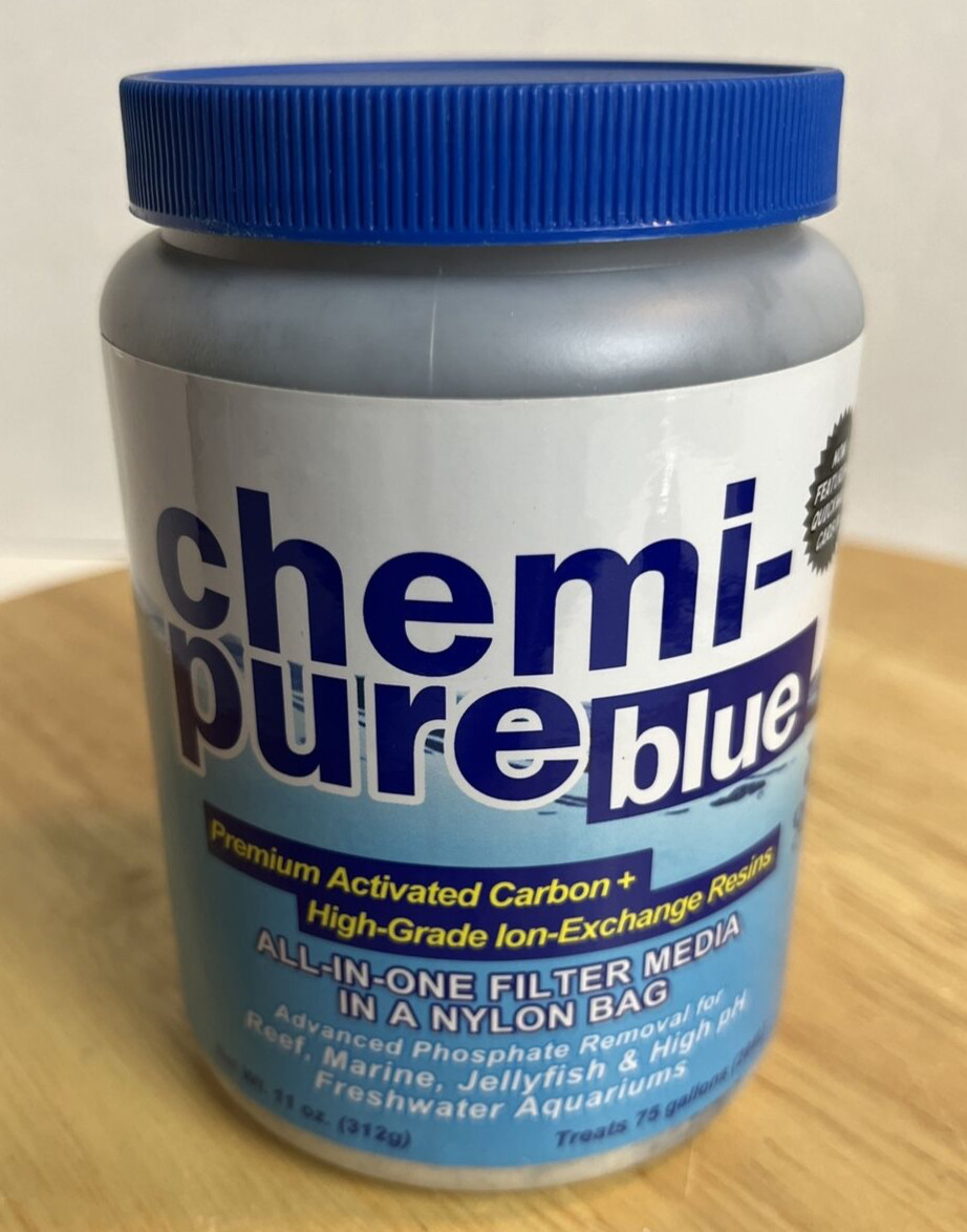 Chemi-Pure Blue Filtration Media for Aquarium 11 oz. NEW Boyd Enterprises