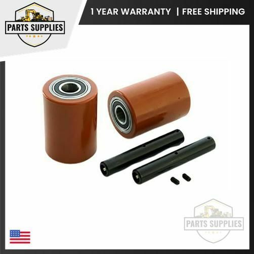 Toyota 7HBW23 Electric Lift Pallet Jack Load Wheel Kit w Durarun 95A Poly Wheels