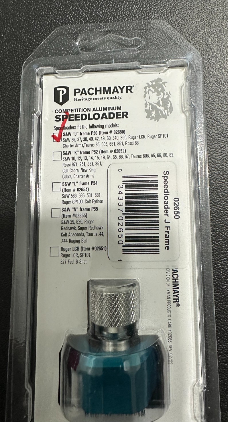 Pachmayr 02650 speedloader for Smith & wesson J frame and more