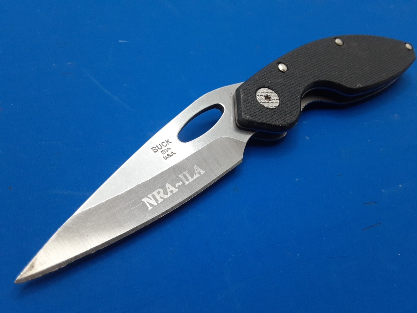 BUCK KNIVES 181 ODYSSEY LINER LOCK POCKET KNIFE NRA-ILA PLAIN EDGE