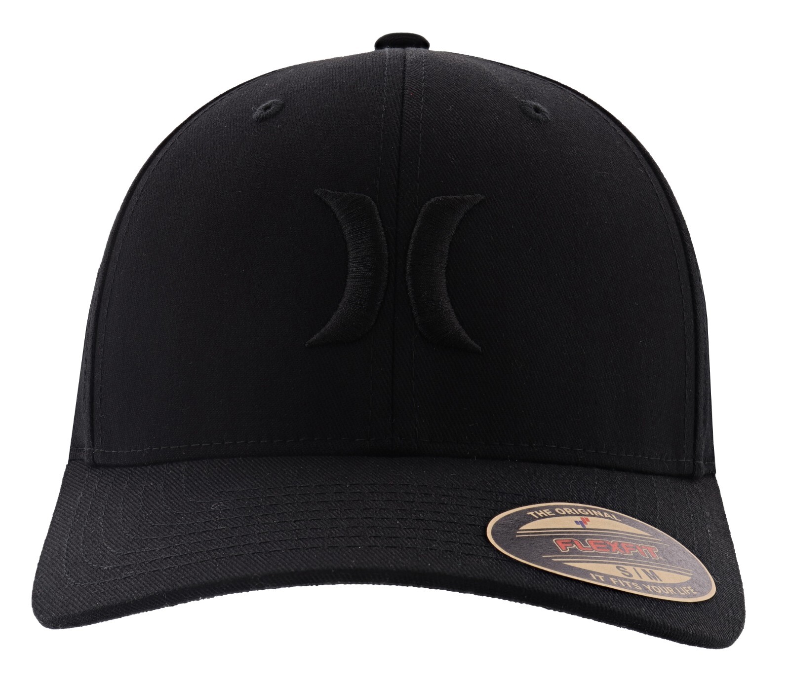 HURLEY MEN'S ONE & ONLY FLEXFIT HAT BLACK / BLACK
