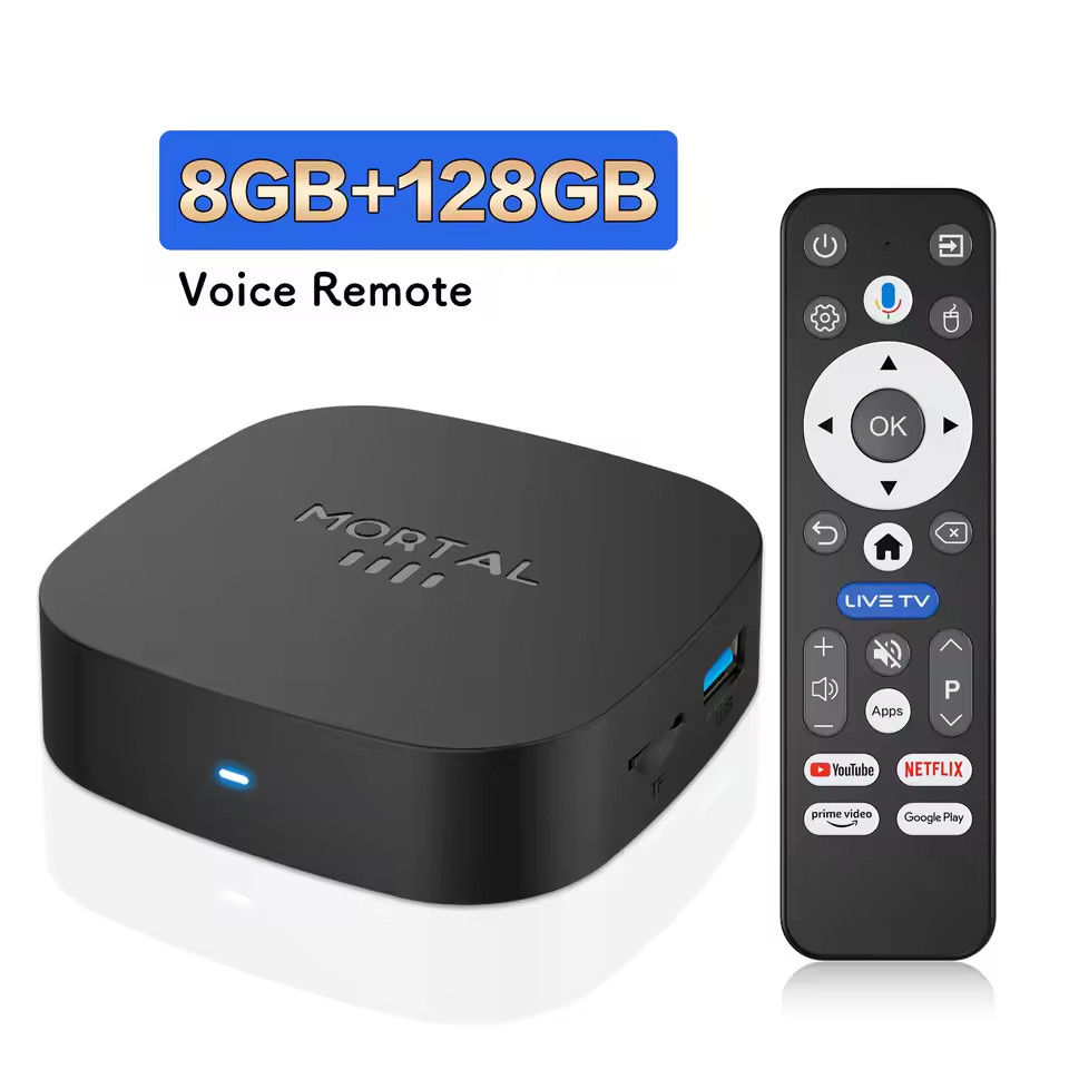 Android 16 TV Box 8GB RAM 128GB ROM 8K UHD WLAN Bluetooth RK3518 Media Player