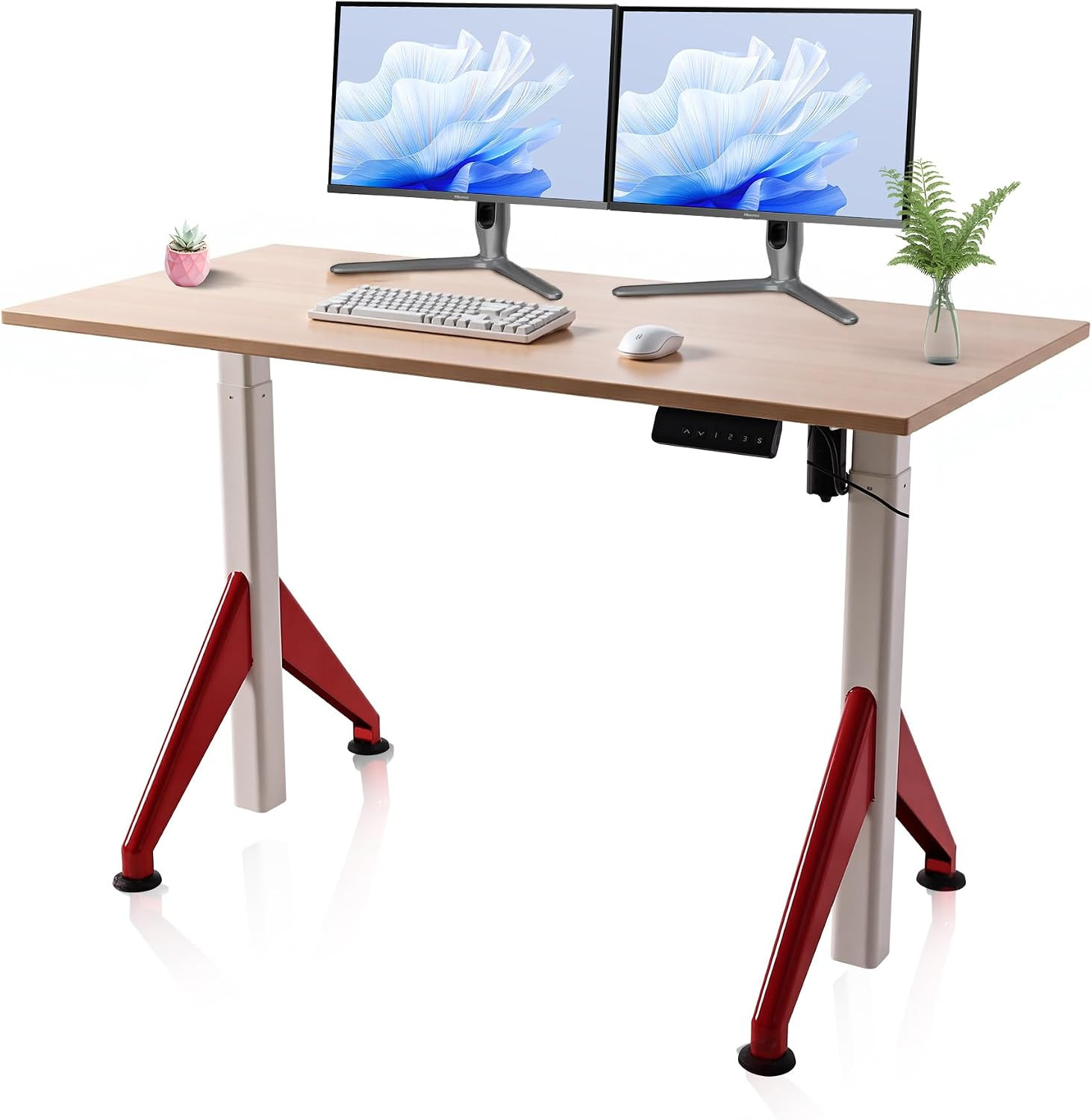 Electric Sit Standing Desk 47.2×23.6 Inches Height Adjustable Sit Stand up Desk