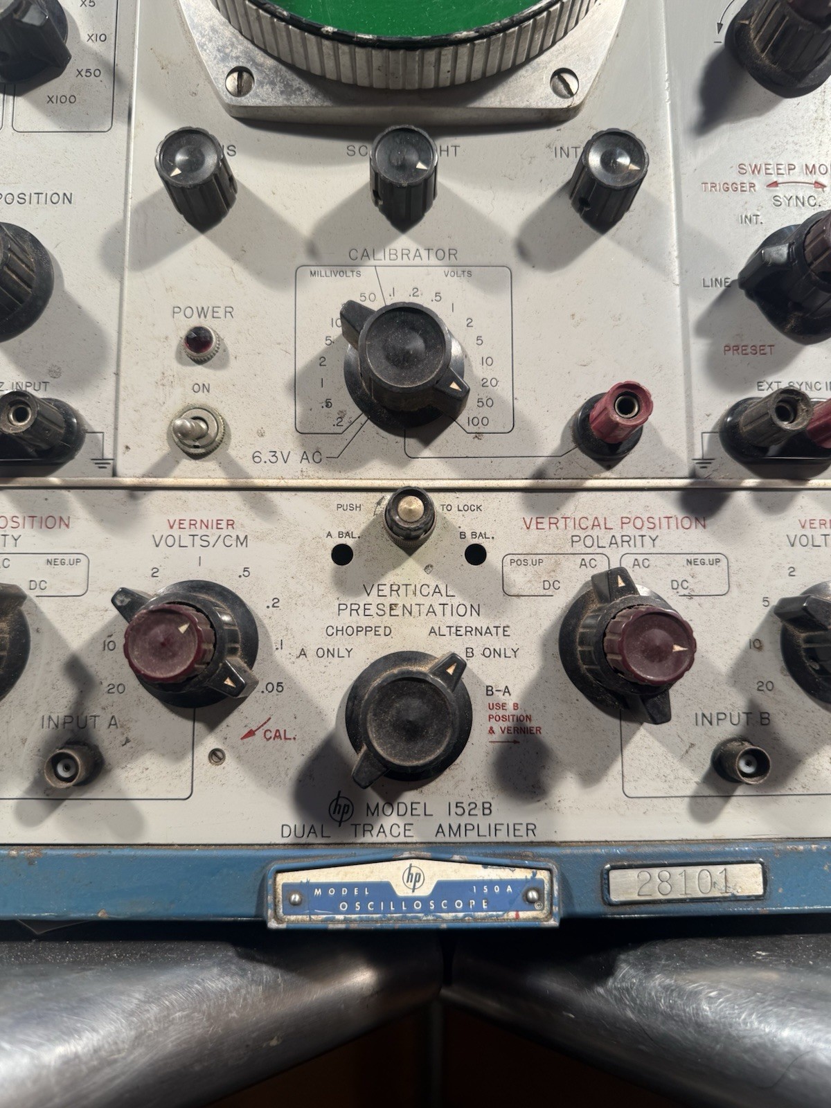 HP Hewlett Packard Model 150A Oscilloscope | UNTESTED AS IS
