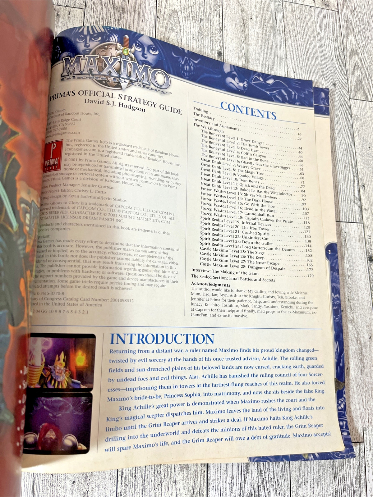 Prima 2002 Maximo: Ghosts to Glory Official Strategy Guide Capcom with Poster PB