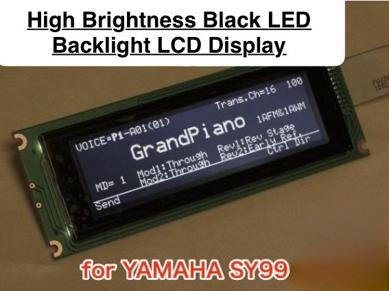 YAMAHA SY99 LCD Display Black LED Backlight Replacement Module New