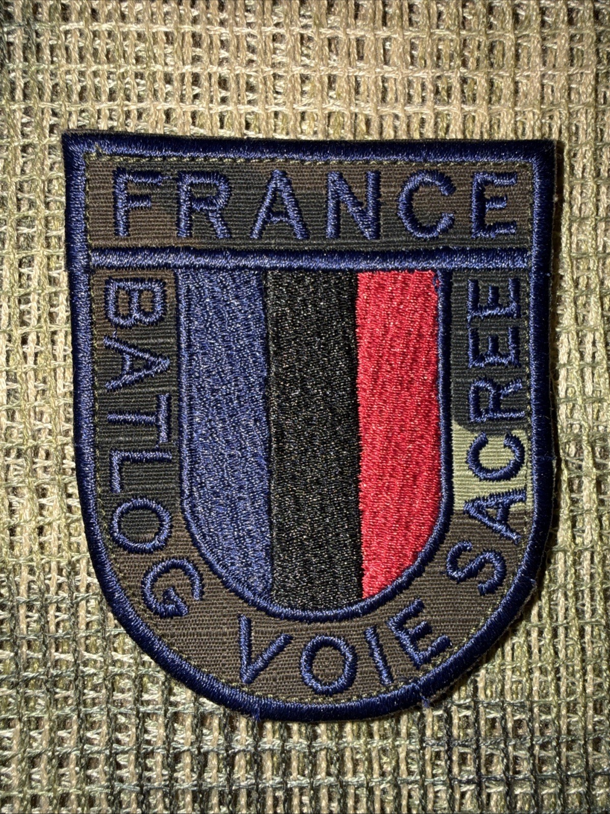 France French Task Force 3” Battle Group Patch-Batlog VOIE SACREE, Afgan War!