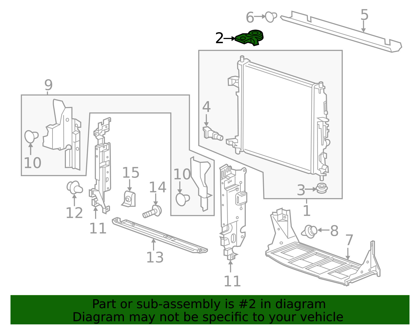 Genuine GM Upper Bracket 84142665