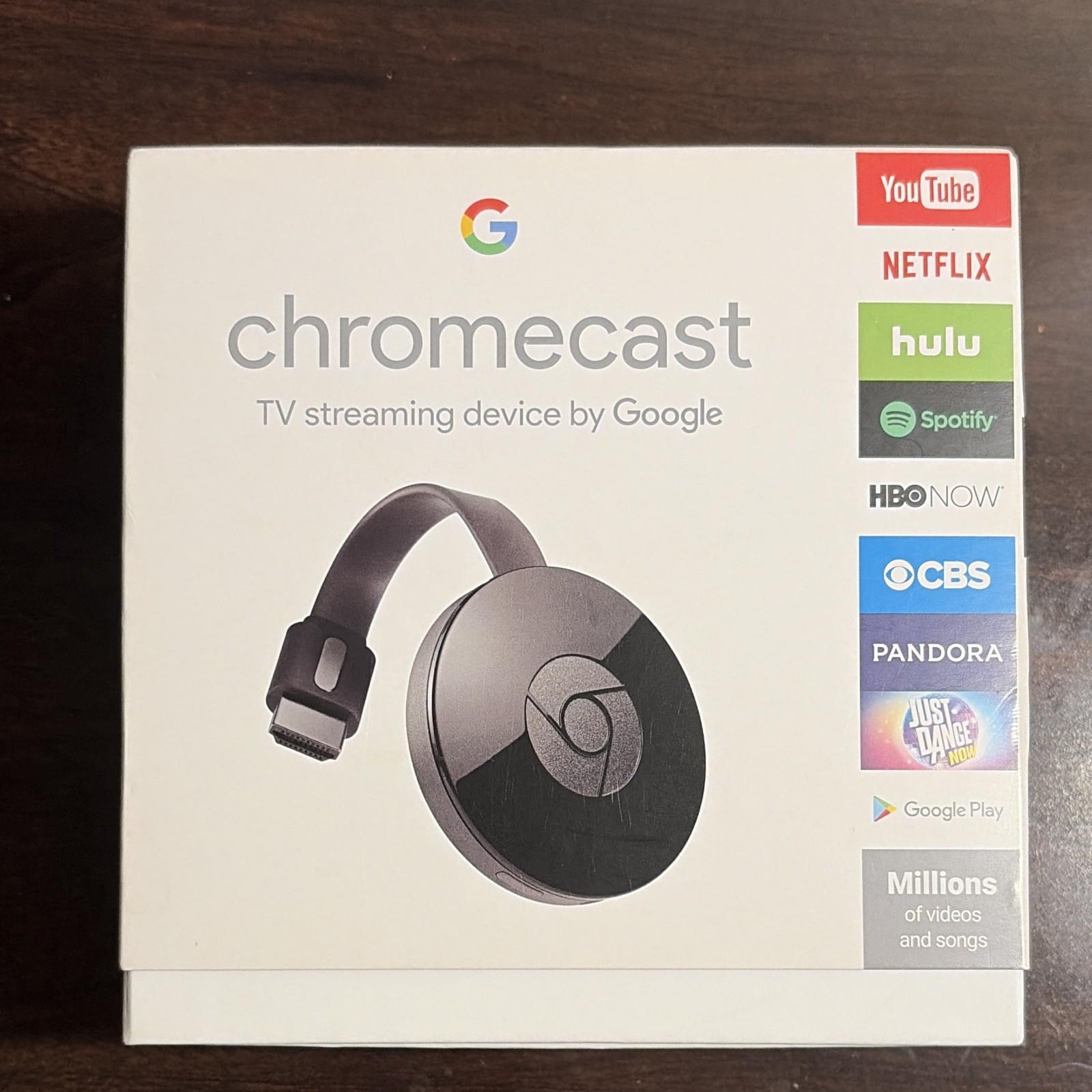 Google Chromecast 2nd Gen 1080p Streaming Media Player Wi‑Fi HDMI Black
