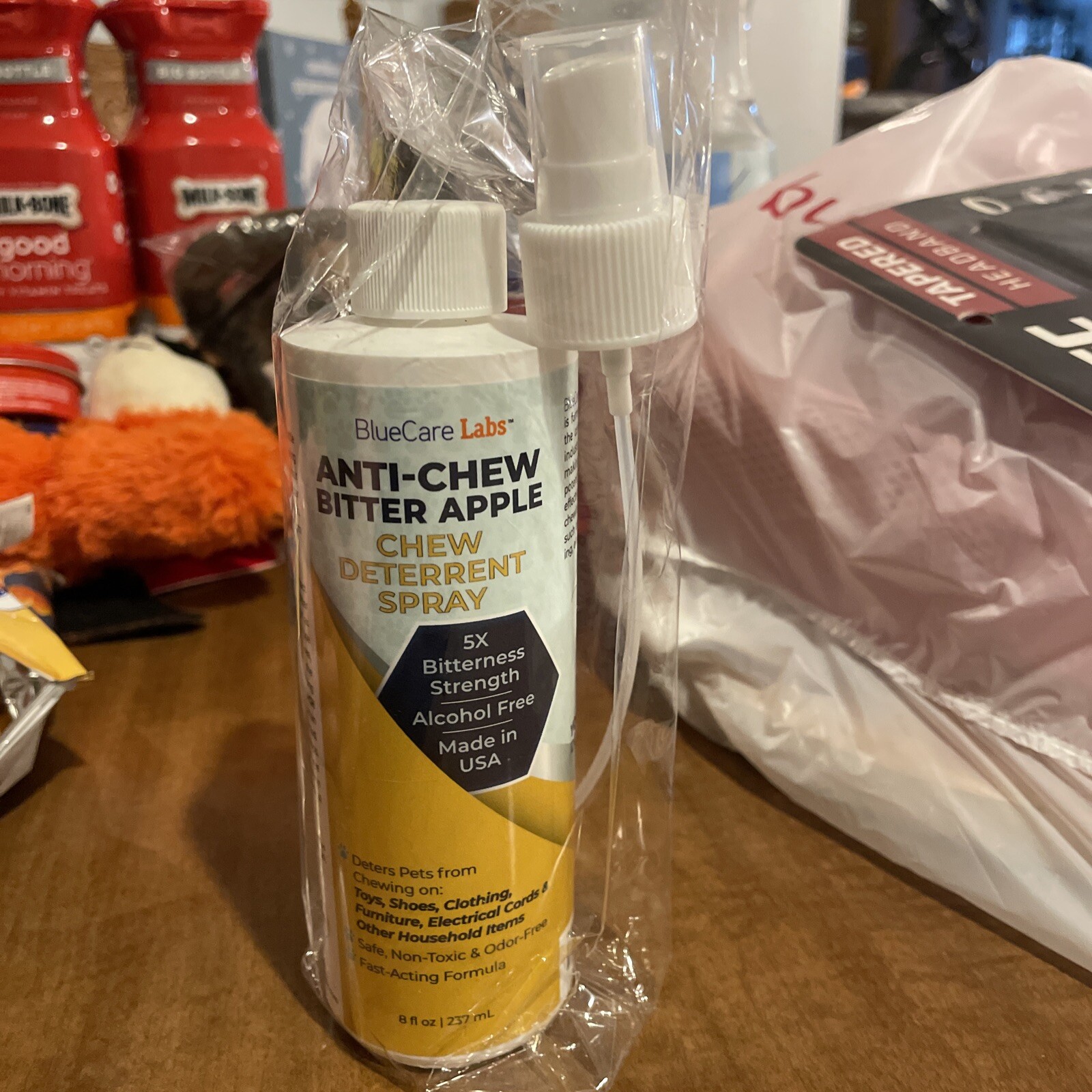 BlueCare Labs Anti-Chew Bitter Apple Chew Deterrent Spray-8 oz- Exp 03/2024