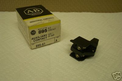 ALLEN BRADLEY 895-A1 AUXILIARY CONTACT 60A N.O.  NEW CONDITION IN BOX