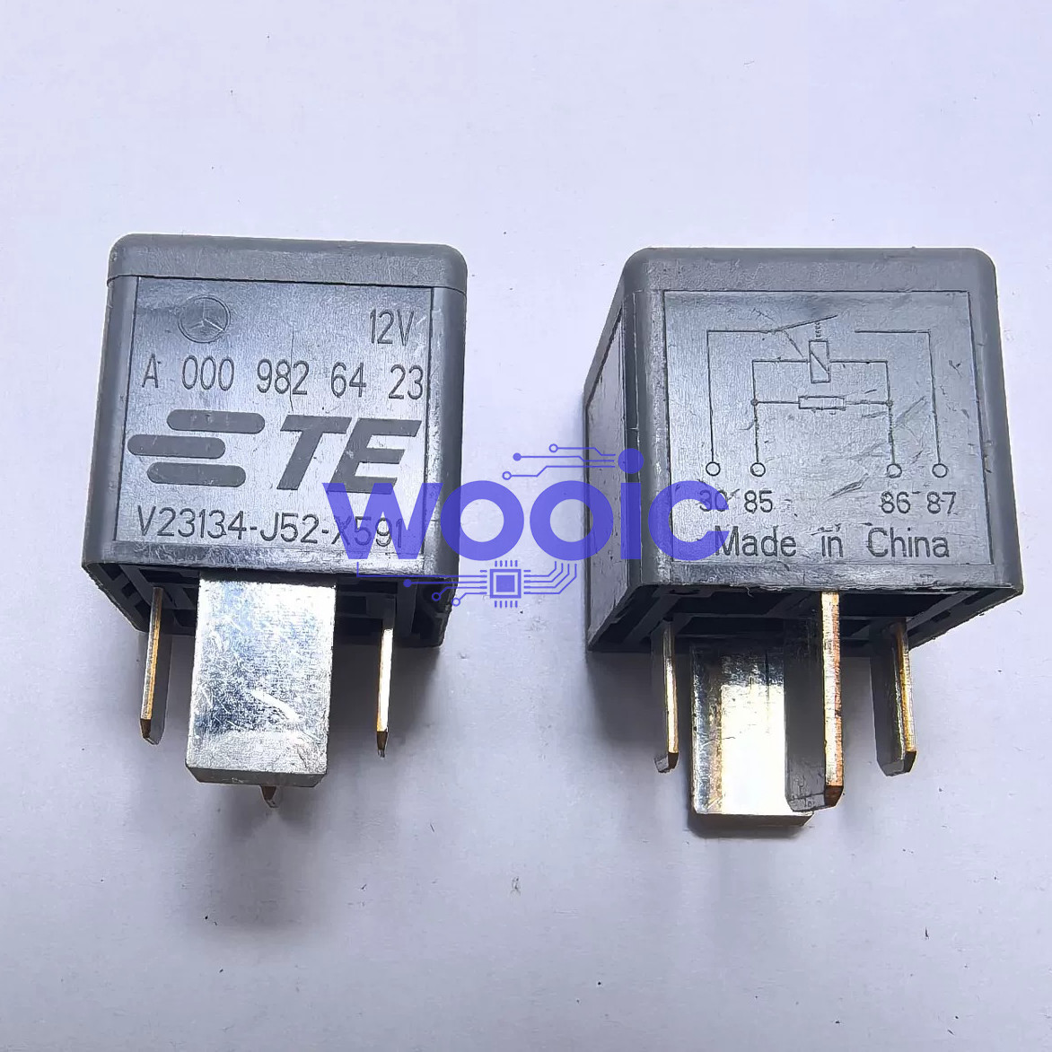 【2PCS】TE V23134-J52-X591 70A 12V 4Pin Relay for Mercedes-Benz A 000 982 64 23
