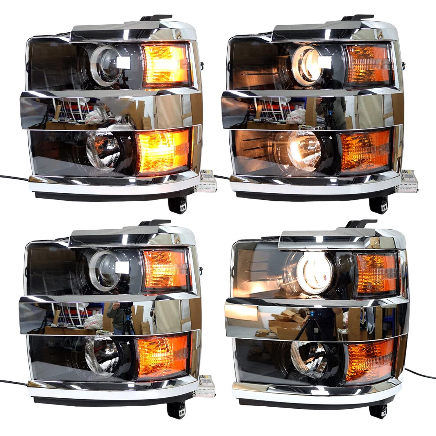 For 2015-2019 Chevy Silverado 2500HD 3500 HID Projector Headlights Left& RIight