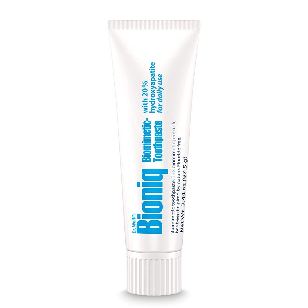20% Hydroxyapatite Toothpaste 3.44 Oz, Fluoride Free, BioHAP Toothpaste, Natural