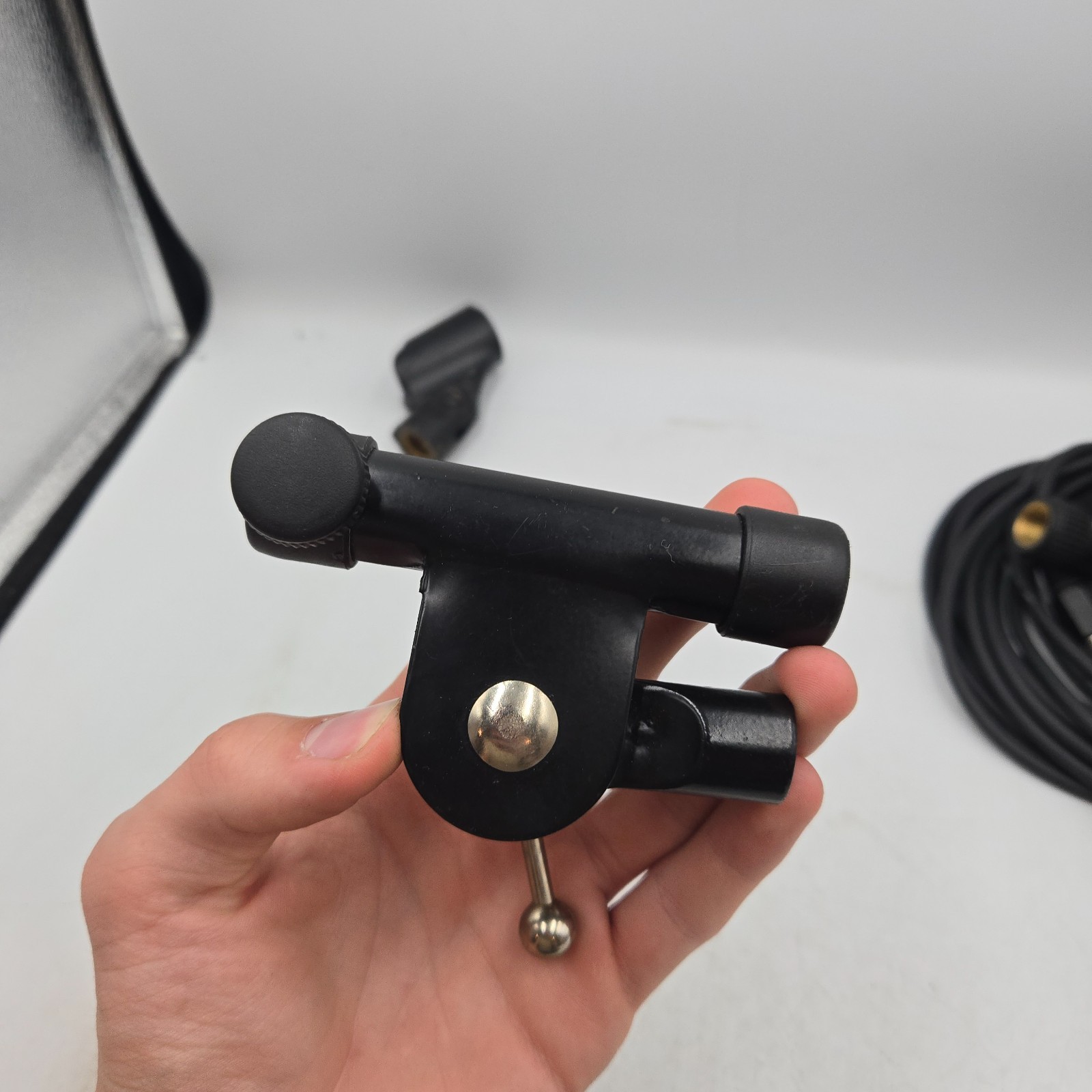 Lot of Microphone Cords & Holders