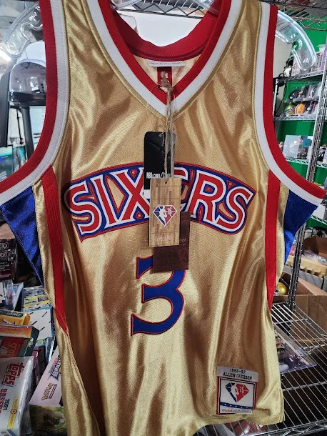 Allen Iverson 76ers Mitchell and Ness Hardwood Classics Basketball Jersey M