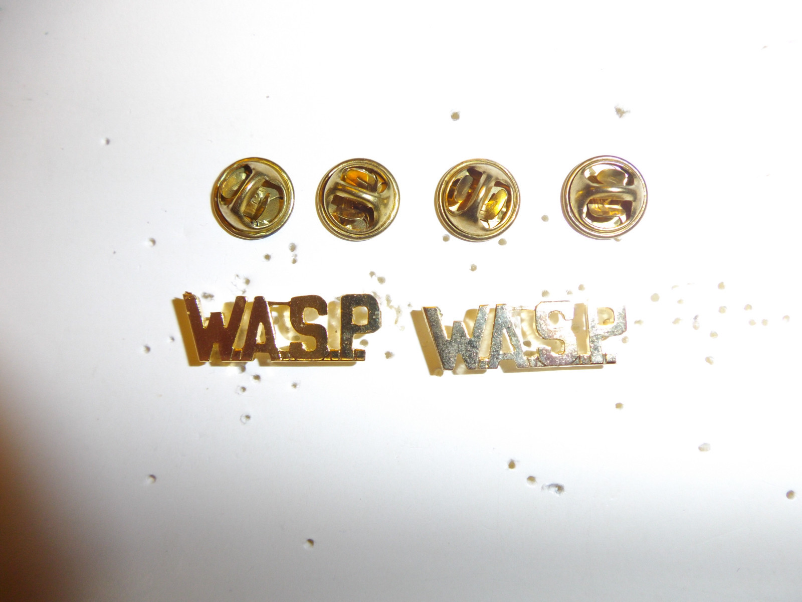0213p WW2 US Army Women's Air Force Service Pilot WASP Collar Brass Pair R22D