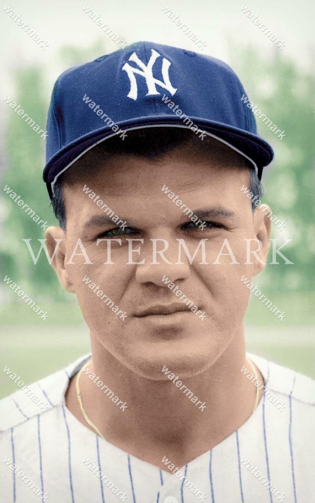 EK857 Bill Moose Skowron NY Yankees Baseball 8x10 11x14 16x20 Colorized Photo