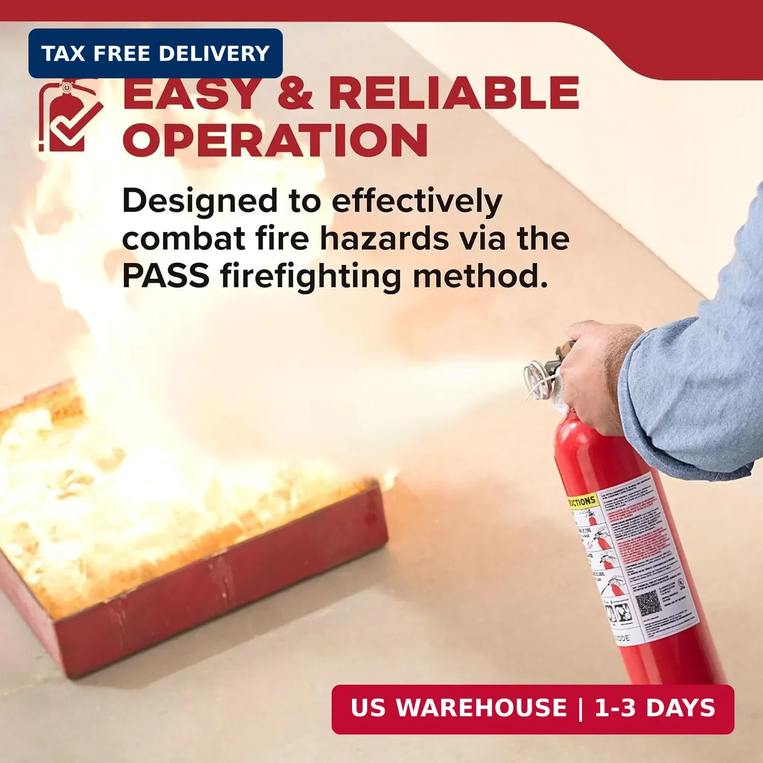 Kidde Basic 110 Fire Extinguisher for Home, 1-A:10-B:C, FA110G, 1 Pack | Residen