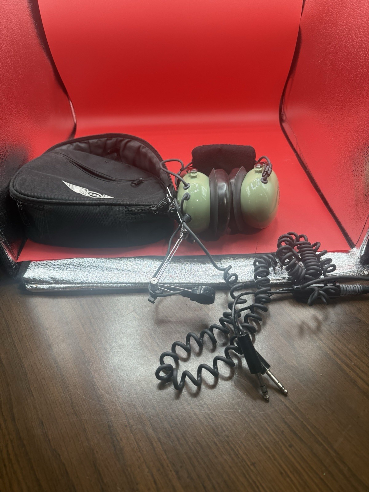 David Clark H10-66 Aviation Headset Mic with Noise Cancellation W/ Asa Case