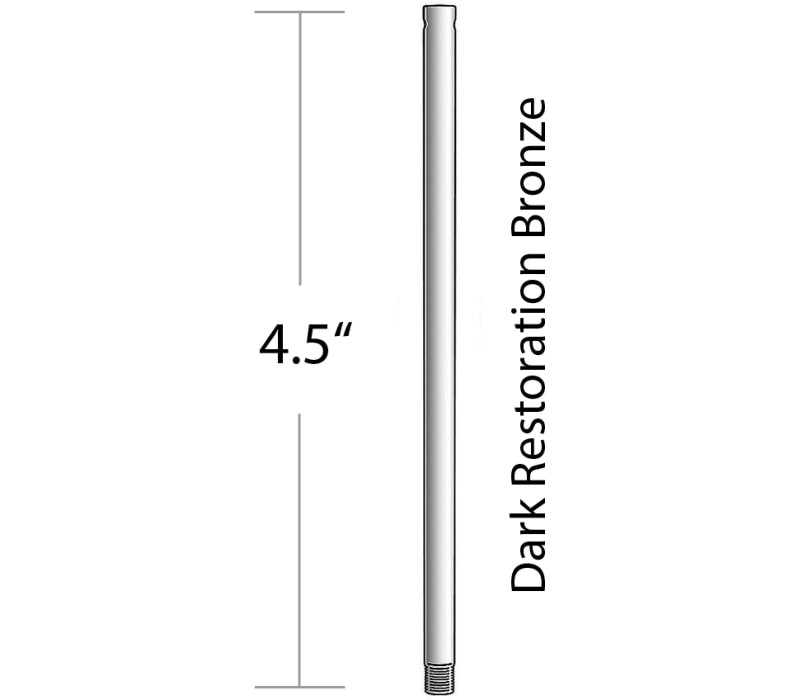 Minka Aire DR504-DRB, Minka Aire 4.5" Downrod, Dark Restoration Bronze