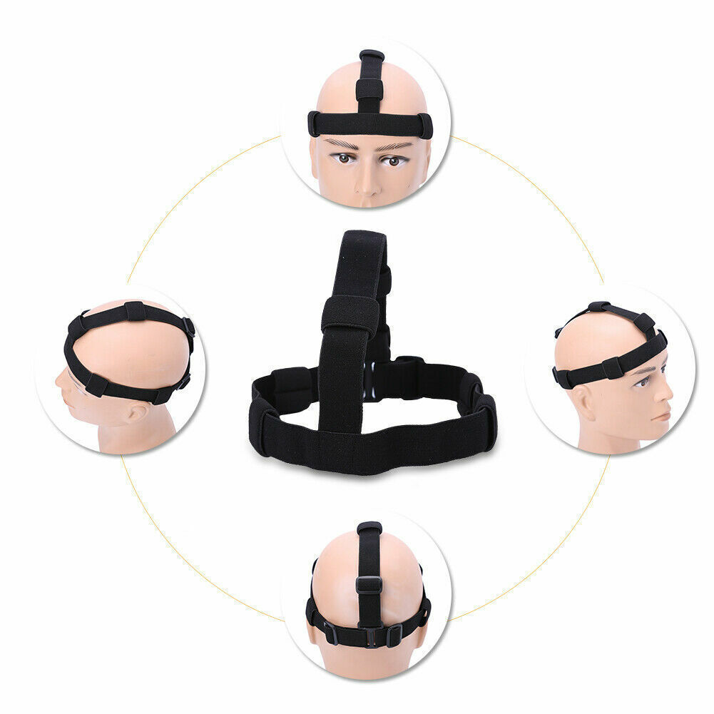 Nylon Elastic Adjustable Headband Belt Headlight Lamp Head Strap For Flashlight