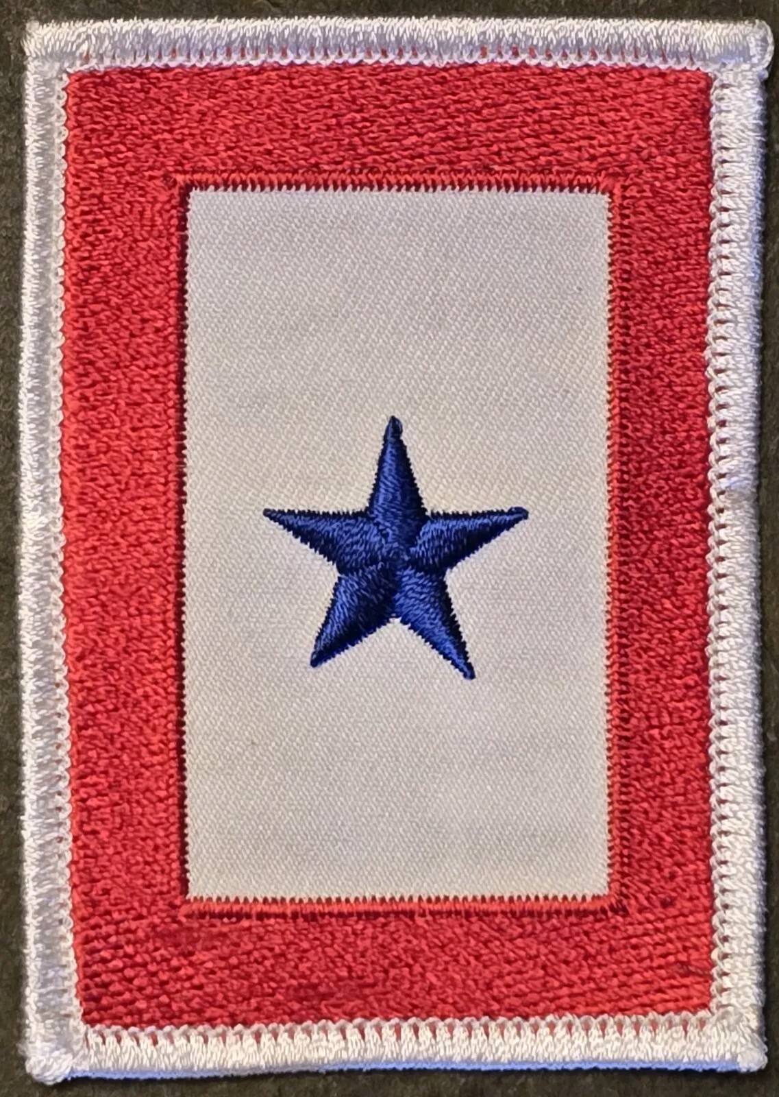 BLUE STAR MOTHER'S OF AMERICA BSMA FAMILY MEMBER IRON ON APPLIQUE PATCH PM3851