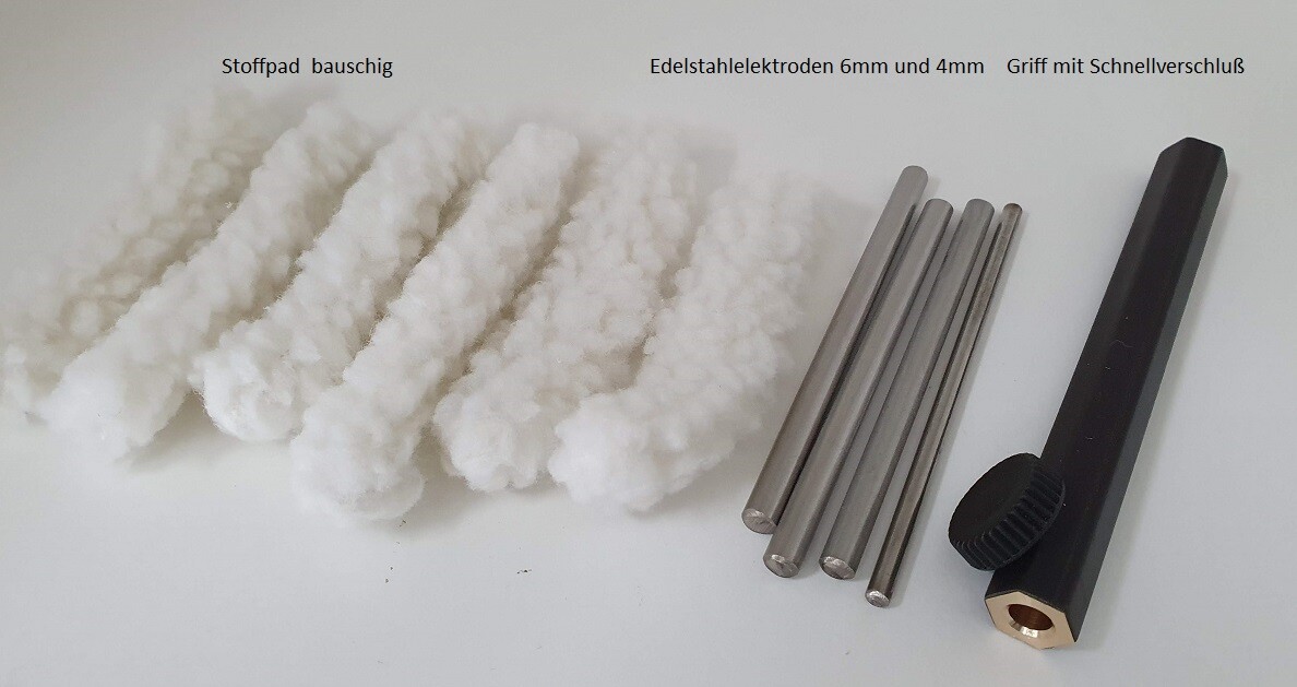 Tampon Galvanik - Brush Plating Kit - Kleingalvanik Goldplating oder Chrom