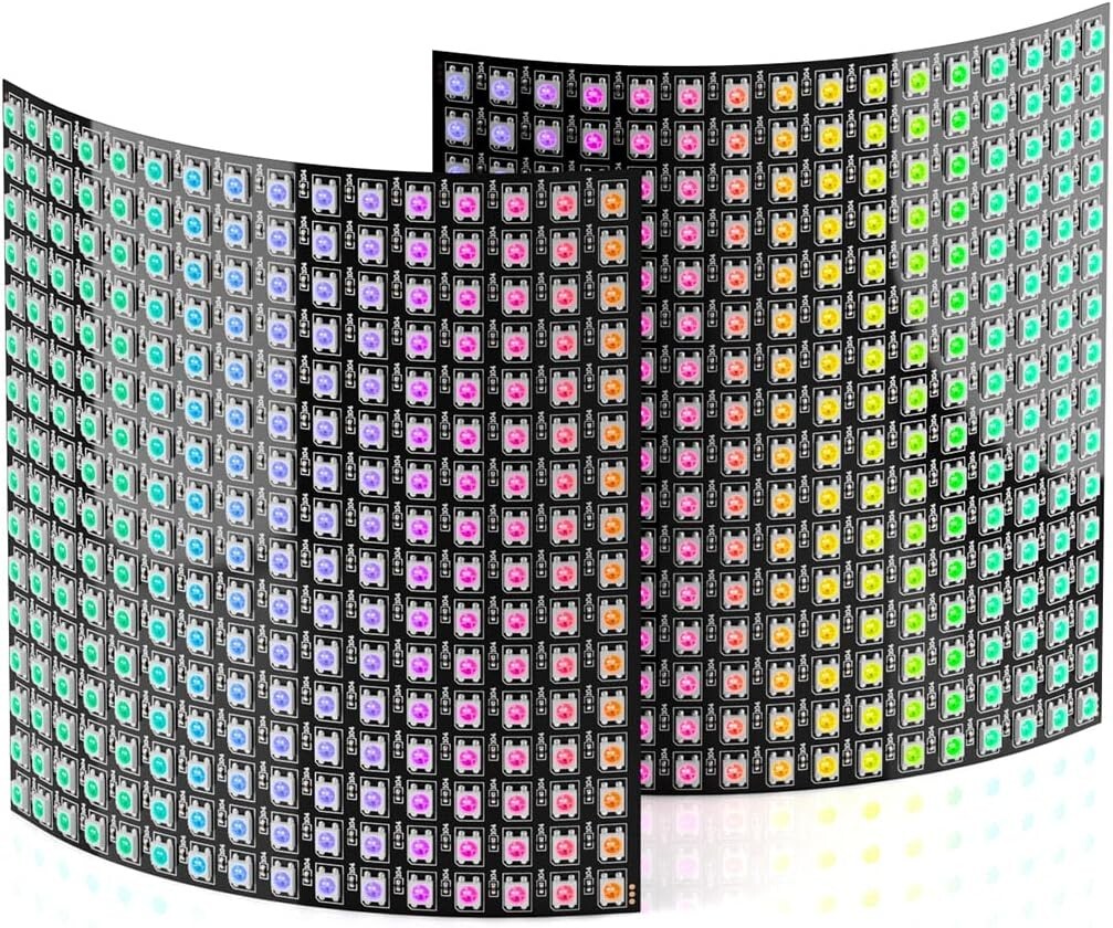 WS2812B RGB LED Digital Flexible Individually Addressable Panel Light 16 X16